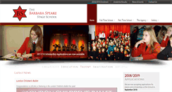 Desktop Screenshot of barbaraspeake.com